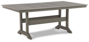 Signature Design by Ashley® P802-625 Visola - RECT Dining Table w/Umb OPT - Gray