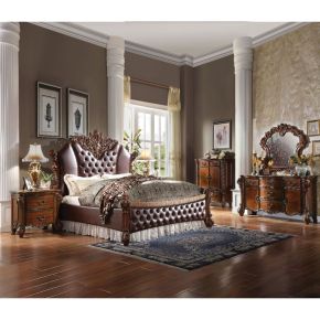 ACME 28020Q Vendome II - Queen Bed - PU & Cherry
