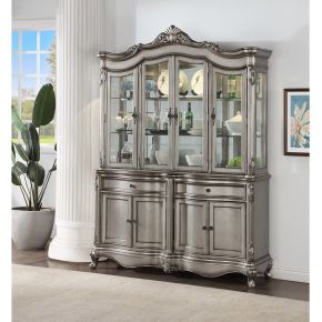 ACME DN02284 Ariadne - Hutch & Buffet - Antique Platinum