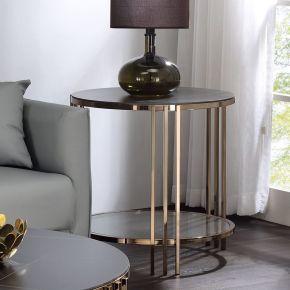 ACME LV02816 Zaidee - End Table - Gold