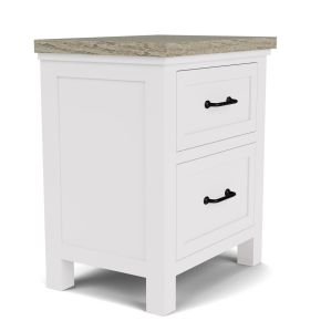 Riverside Furniture 37299 Cora - 2 Drawer Nightstand - White