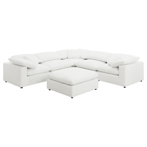 Coaster Fine Furniture 551751-SETA Raleigh - 6 Piece Upholstered Modular Sectional - Ivory