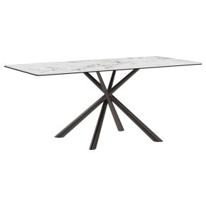 Coaster Fine Furniture 109371 Carvell - Rectangular Sintered Stone Dining Table - Mirage White