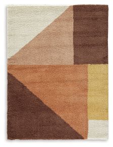 Signature Design by Ashley® R407171 Gailmore - 8' x 10' Rug - Cream / Pink / Ocher