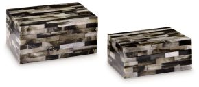 Ashley Furniture A2000596 Ellford - Box Set (Set of 2) - Black / Brown / Cream