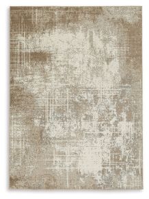 Signature Design by Ashley® R406232 Grifflain - 5' x 7' Rug - Tan / Brown / Gray