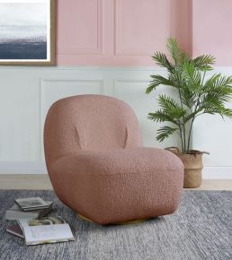 ACME AC00232 Yedaid - Accent Chair - Pink Teddy Sherpa