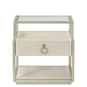 Riverside Furniture 50208 Maisie - Rectangular Side Table - Champagne