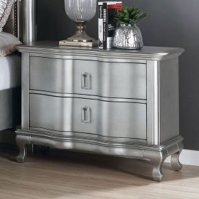 Furniture of America CM7864N Aalok - Nightstand - Silver