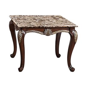 New Classic T1754-20 New Classic T1754-20 Maximus - Marble End Table - Brown