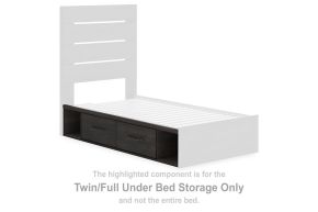 Signature Design by Ashley® PCB2108-50 Hollivern - Twin/Full Under Bed Storage - Dark Gray
