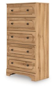 Signature Design by Ashley® PCB1075-46 Aleaport - Five Drawer Chest - Warm Brown