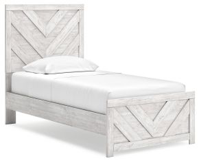 Signature Design by Ashley® B3788B6 Cayboni - Twin Panel Bed - Whitewash
