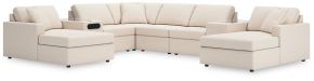 Signature Design by Ashley® 92103S31 Modmax - 8-Piece Double Chaise Sectional With Audio And Storage Consoles - Oyster