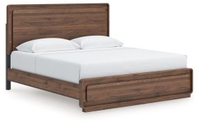 Signature Design by Ashley® PCB386B4 Fortlorn - King Panel Bed - Walnut Brown