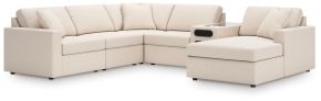 Ashley Furniture 92103S51 Ashley Furniture 92103S51 Modmax - 6-Piece Sectional With Audio Console, Raf Corner Chaise And Laf Corner Chair - Oyster
