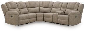 Ashley Furniture PC69205S2 Pearce-Pike - 3-Piece Reclining Sectional With RAF Reclining Loveseat With Console - Birch