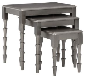 Ashley Furniture A4000353 Larkendale - Metallic Gray - Accent Table Set (Set of 3)
