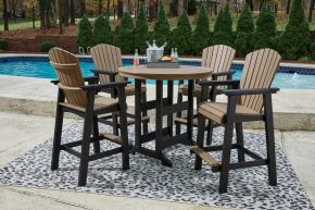 Signature Design by Ashley® P211/613/130(2) Fairen Trail - 5 Pc. - Dining Set with 4 Chairs - Black / Driftwood