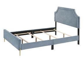 ACME BD01181Q Milla - Queen Bed - Light Blue Velvet