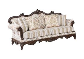 ACME LV01273 Nayla - Sofa - Pattern Fabric & Walnut Finish