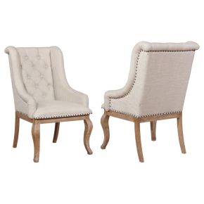 CoasterEssence 110293 Brockway - Upholstered Arm Chair (Set of 2) - Barley Brown