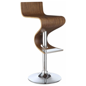 CoasterEssence 100396 Covina - Adjustable Bar Stool - Walnut