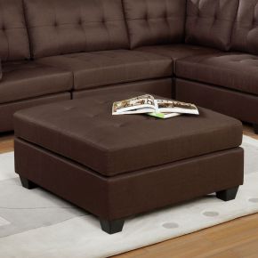 Furniture of America CM6957BR-OT Pencoed - Ottoman - Brown