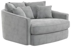 Jackson 71009-1400/28 Jackson 71009-1400/28 Matty - Round Accent Cuddle Chaise - Pewter