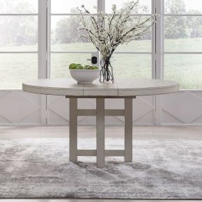 Liberty Furniture 142-DR-PDS Backroads - Pedestal Table - Weathered White & Parchment