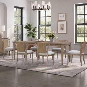 Liberty Furniture 611-CD-O7RLS Sheridan Pointe - Optional 7 Piece Rectangular Table Set - Vintage Natural
