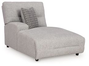 Signature Design by Ashley® 9360579 Acklen Place - Laf Power Reclining Back Chaise - Pewter
