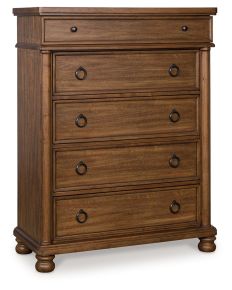 Signature Design by Ashley® PCB824-46 Rowlenstown - Five Drawer Chest - Brown