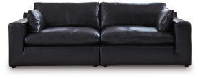 Signature Design by Ashley® 30902S1 Emilia - 2-Piece Sectional Loveseat - Black