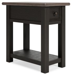 Ashley Furniture T736-107 Tyler Creek - Chair Side End Table - Black / Gray