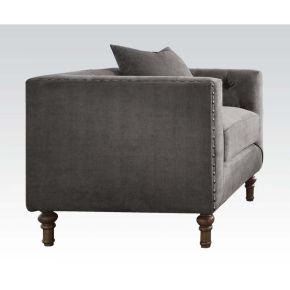 ACME 53582 Sidonia - Chair - Gray Velvet