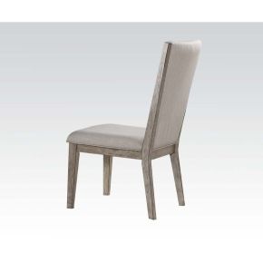 ACME 72862 Rocky - Side Chair (Set of 2) - Fabric & Gray Oak