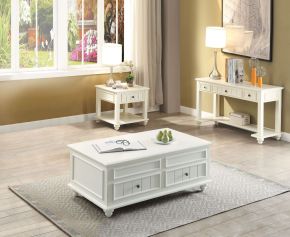 ACME 83325 Natesa - Coffee Table - White Washed