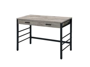 ACME 92720 Disho - Writing Desk With USB - Light Weathered Oak & Black