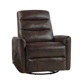 New Classic U2518-14-BRN Takami - Swivel Recliner - Brown