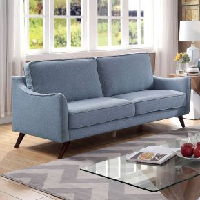Furniture of America CM6971BL-SF Maxime - Sofa - Light Blue