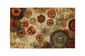 Furniture of America RG8154S Greenville - 5' x 8' Area Rug - Beige / Multi Fabric