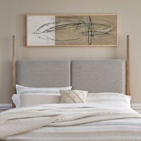 Liberty Furniture 780-BR03HU Proximity Place - King Upholstered Poster Headboard - Brown