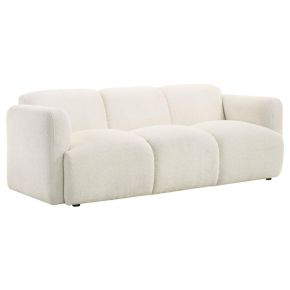Coaster Fine Furniture 509811 Dorset - Fabric Upholstered Round Track Arm Sofa - White
