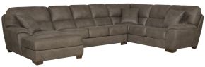 Jackson 4043/30/72/75-19 Jackson 4043/30/72/75-19 Royce - 3 Piece Sectional With LSF Chaise - Brown