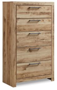Signature Design by Ashley® B1050-46 Hyanna - Five Drawer Chest - Tan Brown