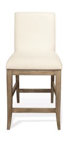 Riverside Furniture 50359 Sophie - Upholstered Counter Stool (Set of 2) - Natural
