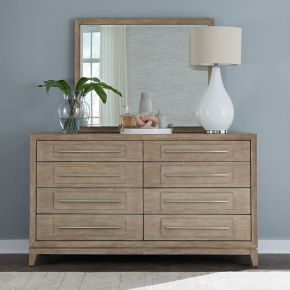 Liberty Furniture 789-BR-DM Brentwood - Dresser & Mirror - Sandstone