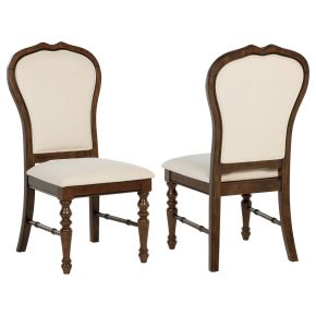 Coaster Fine Furniture 109402 Landon - Upholstered Dining Side Chair (Set of 2) - Rich Brown