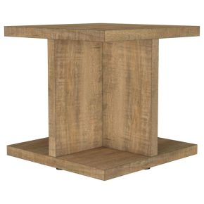 Coaster Fine Furniture 706177 Cortona - Square Engineered Wood End Side Table - Mango